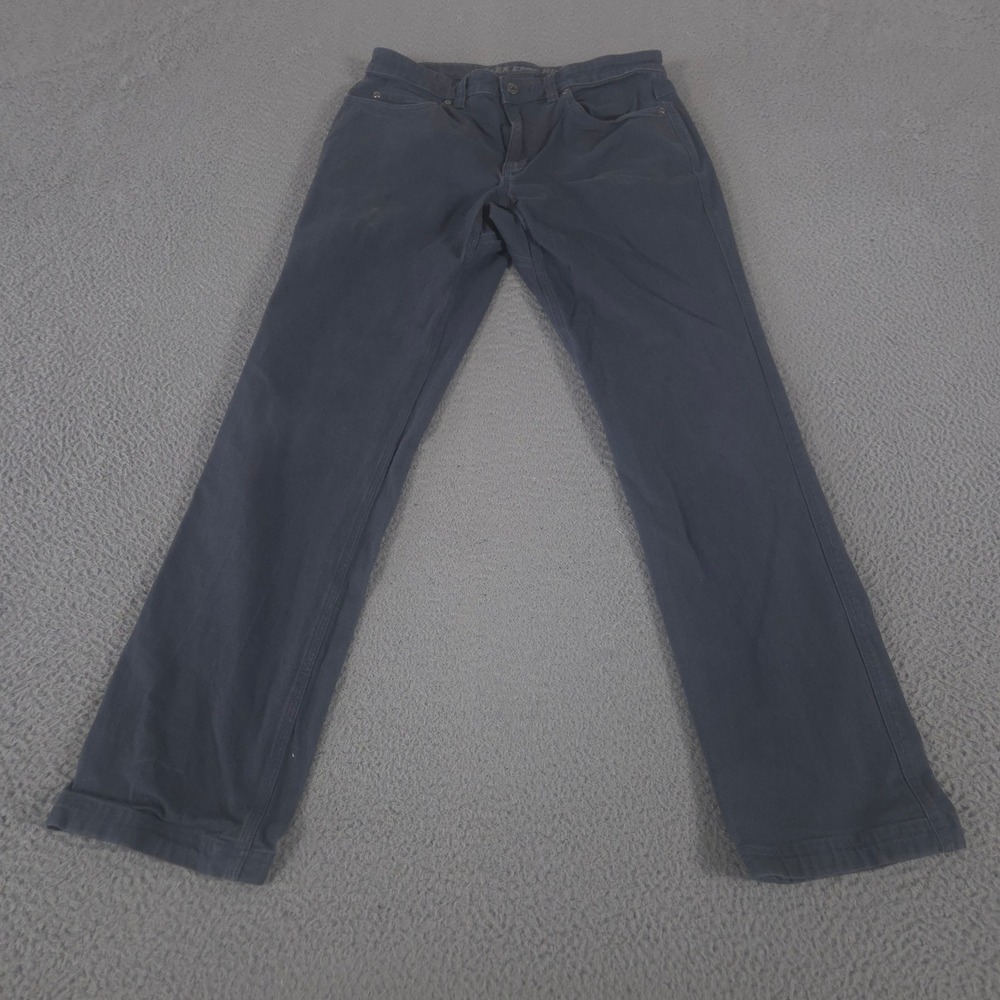 Duluth Trading Co Pants Mens 34x32 Blue DuluthFlex Fire Hose Slim Fit Canvas